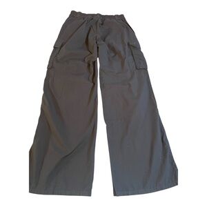 Wide Leg Cargo Pants Size 6 Ladies charcoal grey
